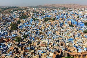 Jodhpur a azul cidade, rajastão, Índia foto