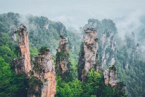 Zhangjiajie montanhas, China foto