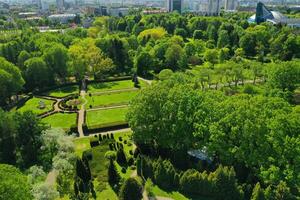 topo Visão do a Primavera Minsk botânico jardim. bielorrússia foto