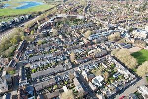 aéreo Visão do central Oxford histórico cidade do Inglaterra Unidos reino. marcha 23, 2024 foto