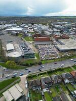 aéreo Visão do central Aylesbury Cidade do Inglaterra Unidos reino. abril 1º, 2024 foto