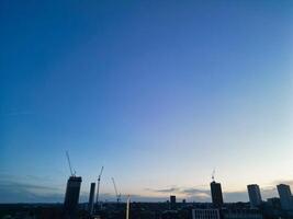 cidade Centro edifícios do Birmingham central cidade do Inglaterra Unidos reino durante pôr do sol. marcha 30, 2024 foto