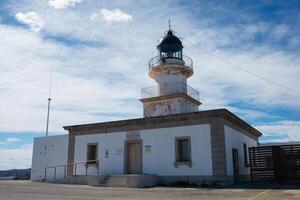 farol às boné de creus, Catalunha foto