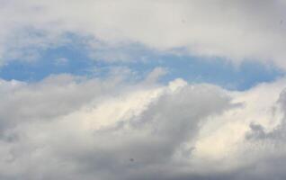 fundo foto do azul céu e branco nuvens