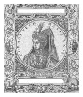 retrato do a sultão corasi, teodor de briy, depois de brim jacques boissard, 1596 foto
