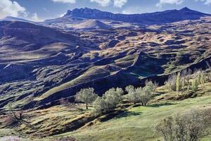 geológico formação evocando Noé s arca, dogubayazit, Peru foto