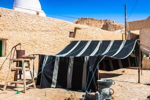 berbere casa dentro chebika, Tunísia foto