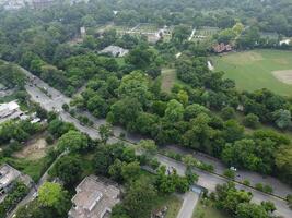 aéreo Visão do verde cidade em 17/09/2023 dentro Lahore Paquistão foto