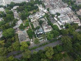 aéreo Visão do Jinah jardim em 17/07/2023 dentro Lahore Paquistão. foto