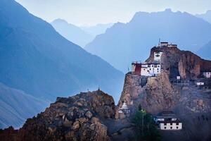 Dhankar gompa. spiti vale, Himachal Pradesh, Índia foto