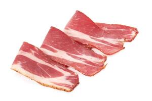 bacon em branco foto