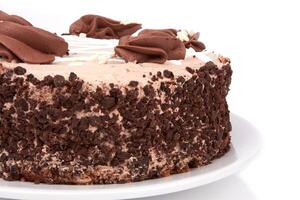 bolo de chocolate branco foto