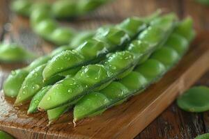 ai gerado edamame dentro a mesa cozinha profissional publicidade Comida fotografia foto