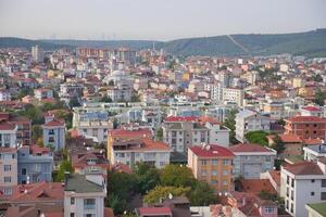 arial Visão do Istambul residencial edifícios foto