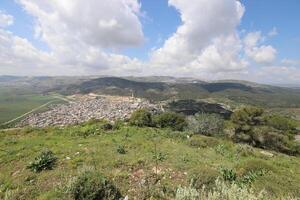 paisagem nas montanhas no norte de israel. foto