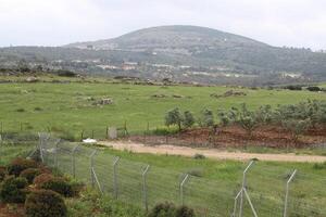 paisagem nas montanhas no norte de israel. foto