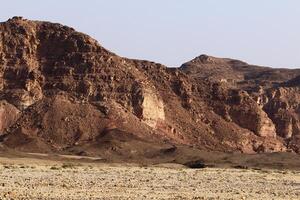 timna montanha alcance dentro Eilat dentro sulista Israel. foto