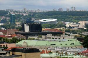 02 07 2023 vilnius Lituânia. vilnius é a capital e maior cidade do Lituânia. isto é localizado dentro a sudeste do Lituânia em a vilnius rio. foto