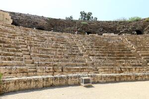 05 06 2022 haifa Israel. dentro a beit ela é uma nacional parque, depois de a terremoto, a ruínas do a antigo romano cidade estavam preservado. foto