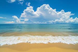 foto lindo tropical esvaziar de praia mar oceano