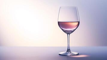 a dinâmico elegância do uma vinho vidro, capturando a interação do luz e líquido foto