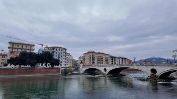 verona é uma cidade dentro a Veneza região dentro norte Itália. a velho Cidade área é localizado em uma dobrar do a adige rio. Verona, Itália 3.01.2024 foto