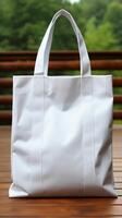 tela de pintura totebag branco em branco eco bolsa foto