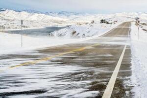 neve sopro vento dentro Colorado foto