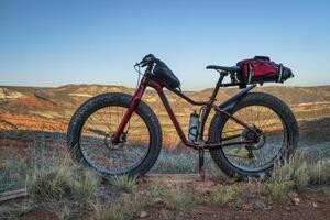gordo bicicleta às sopé do Colorado foto