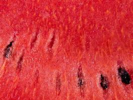 textura de melancia vermelha fresca foto