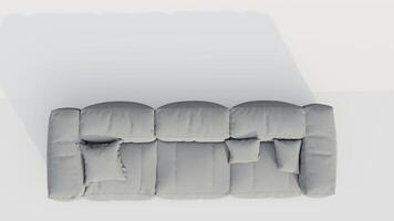 3d Renderização do uma moderno sofá foto