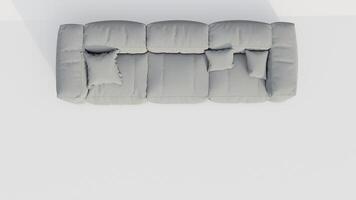 3d Renderização do uma moderno sofá foto