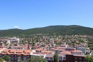 pássaro olho Visão do yozgat cidade. yozgat província, Peru foto