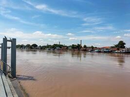 chao phraya rio, phra Nakhon si Ayutthaya província, Tailândia foto