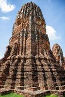 wat Mahathat antigo às histórico parque às Ayutthaya histórico parque, phra Nakhon si Ayutthaya província, Tailândia foto