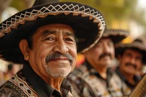 ai gerado mariachi banda, cinco de maionese celebração. ai gerado foto