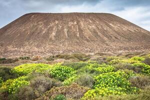 vulcão às la graciosa, canário ilhas, Espanha. foto