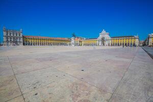 comércio quadrado Pç Faz comércio dentro Lisboa, Portugal foto