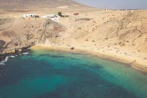 Lanzarote el papagaio playa de praia dentro canário ilhas foto