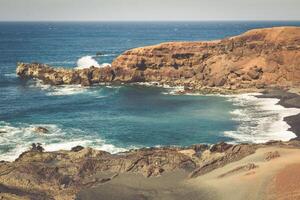 el golfo baía, ocidental lanzarote, canário ilhas, Espanha foto