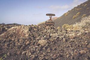 timanfaya nacional parque dentro lanzarote, canário ilhas, Espanha foto