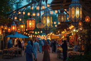 ai gerado eid al-adha, unidade, diversidade, celebração, cultural intercâmbio, solidariedade. foto