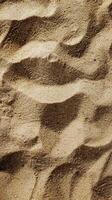 ai gerado fechar acima Visão do uma areia duna foto