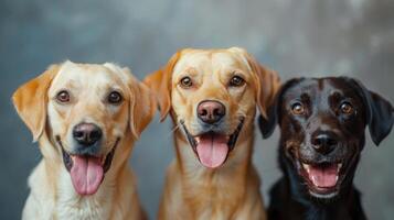 fechar-se do uma cachorro com Está boca aberto foto