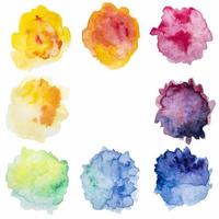 salpicos abstratos em aquarela colorida cópia espaço