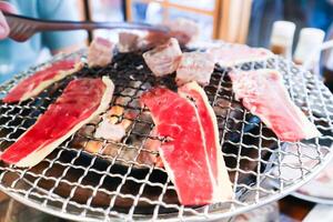 churrasco carne ou grelhado carne em a frango foto