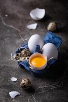 cozimento ingredientes com farinha e ovos foto