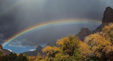 Sião desfiladeiro arco Iris foto