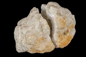 macro mineral pedra quartzo geode Preto fundo foto