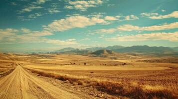 uma deserto zona dentro Espanha. foto